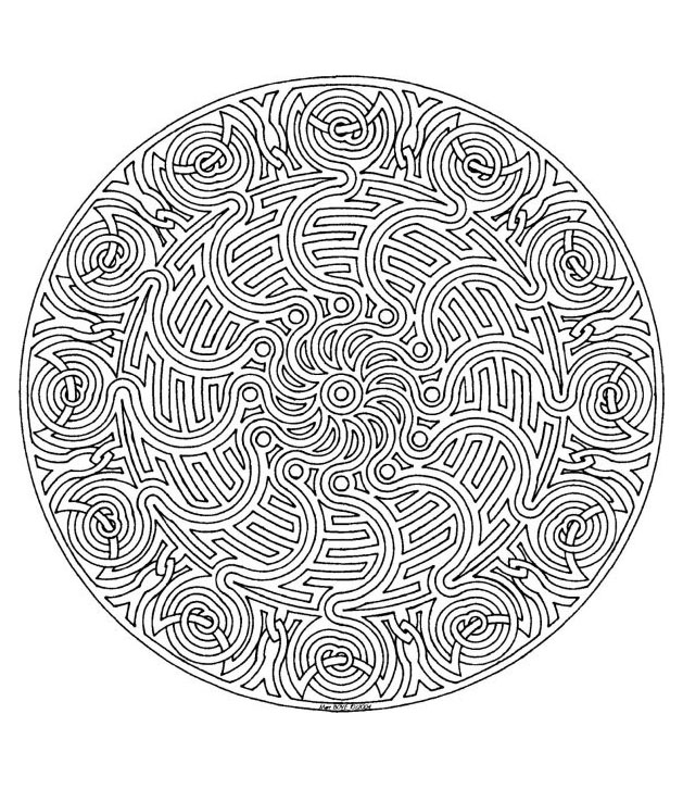 Mandalas Zen & Anti-stress : Mandala a colorier zen relax gratuit - 10